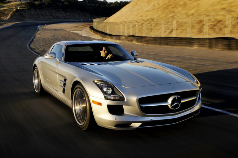 New Mercedes SLS AMG drives upside down!?